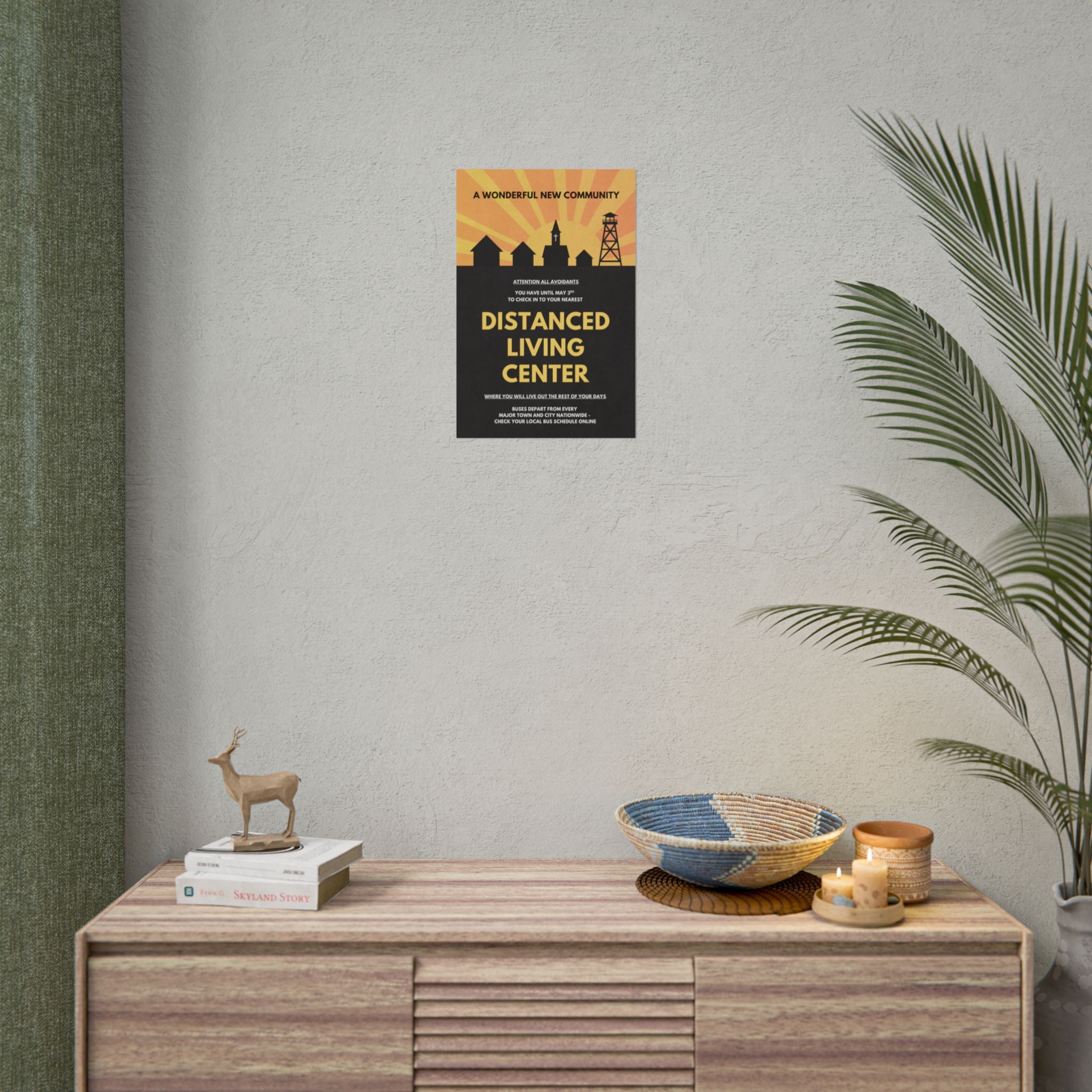 "Distanced Living Center" Community Propaganda Print