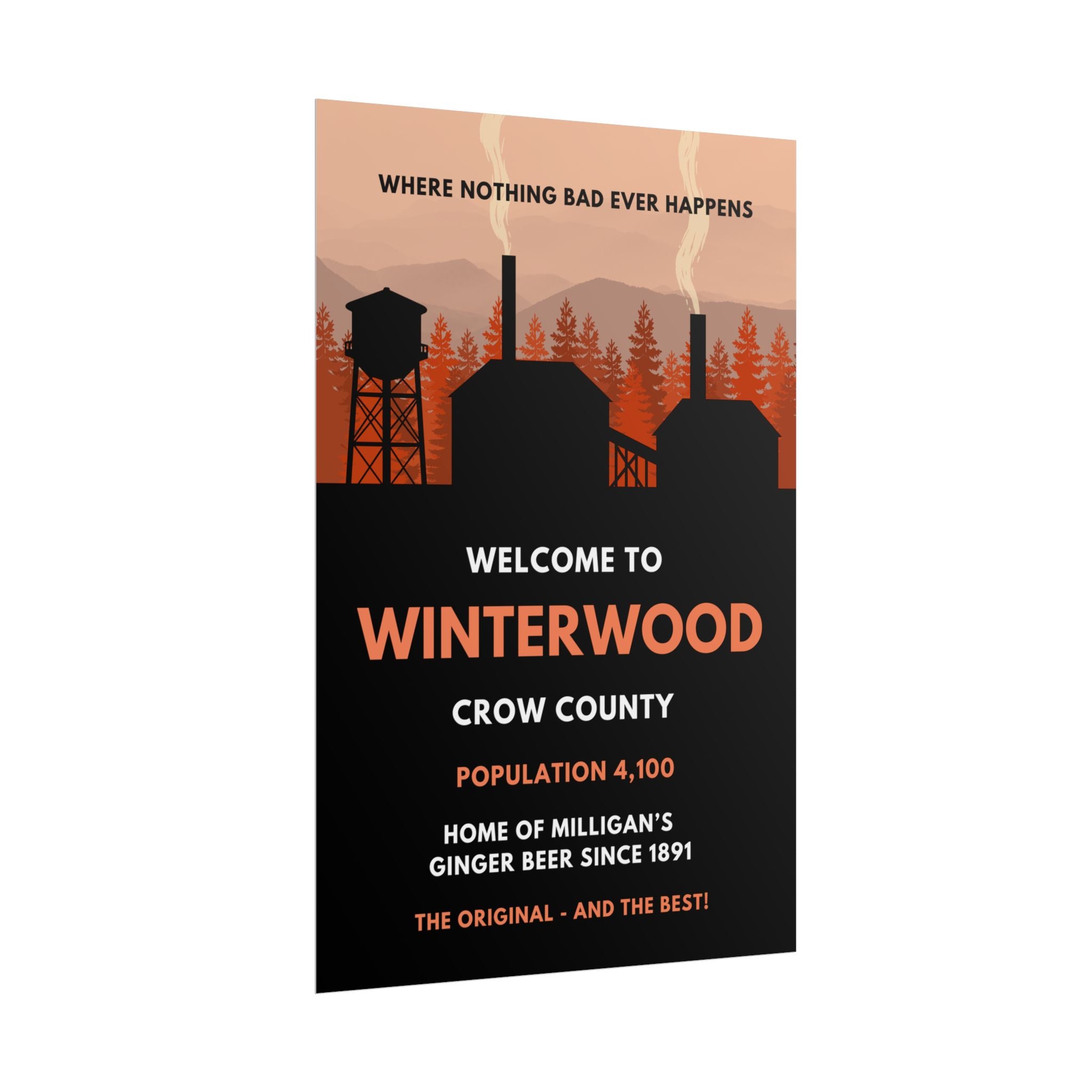 Welcome to Winterwood A3 Print