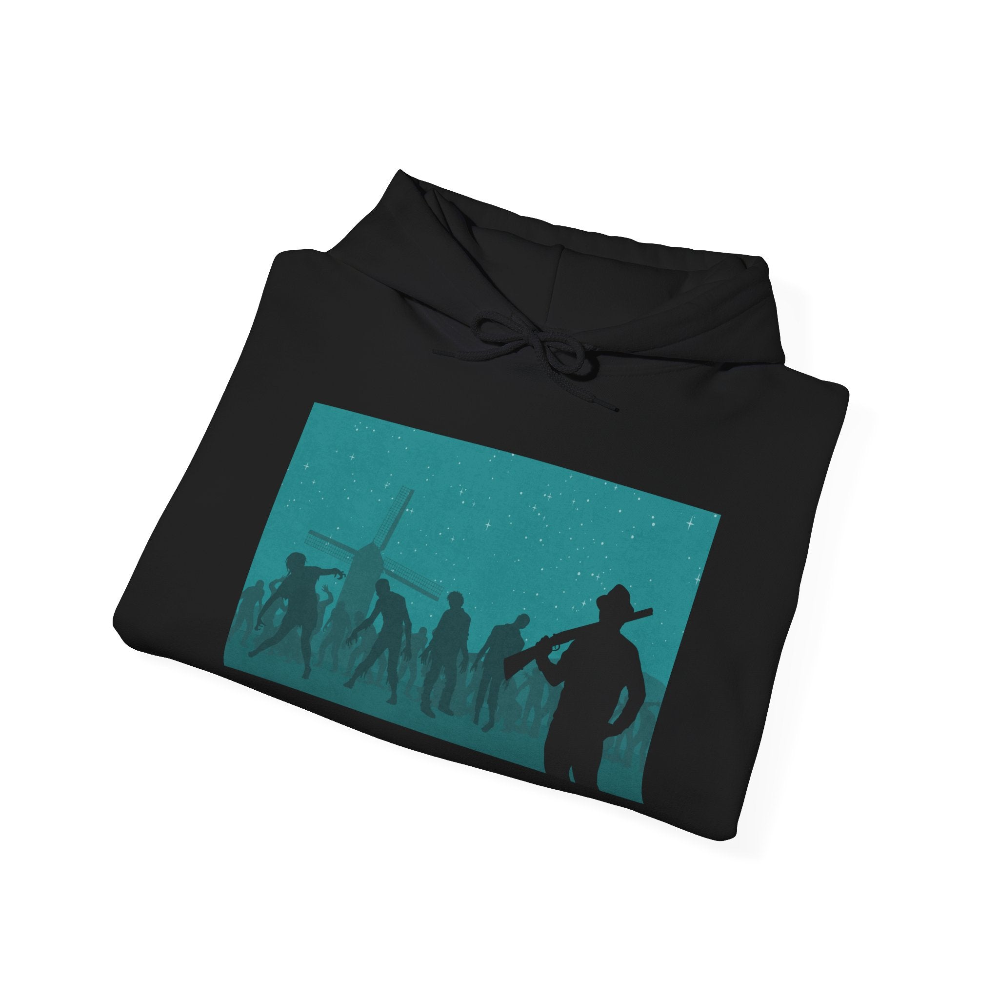 Zombies on the Farm Retro Arcade Hoodie