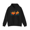 Bunny in the Burning Woods Retro Arcade Hoodie