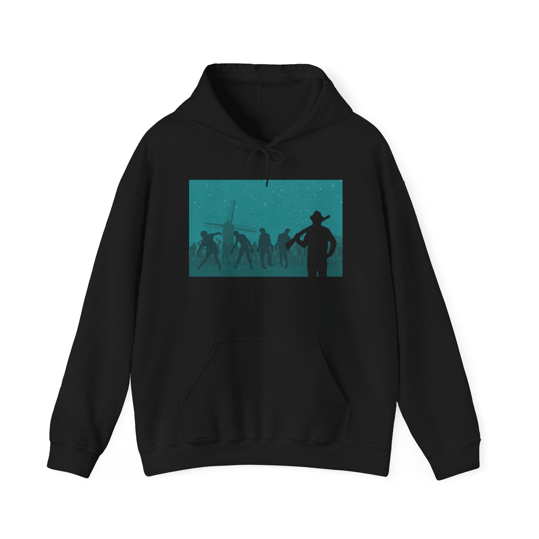 Zombies on the Farm Retro Arcade Hoodie