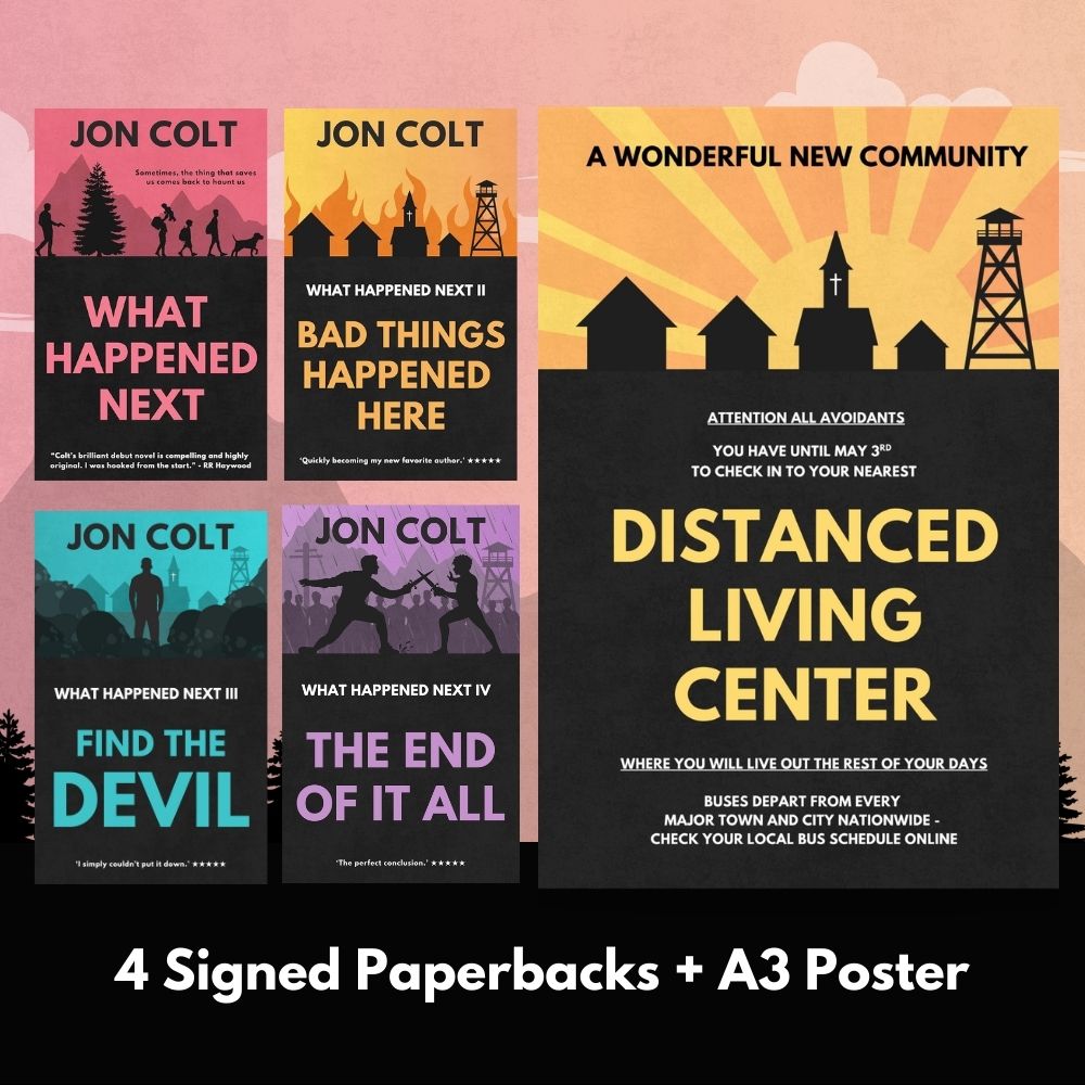 What Happened Next - 4 Signed Paperbacks + A3 Poster